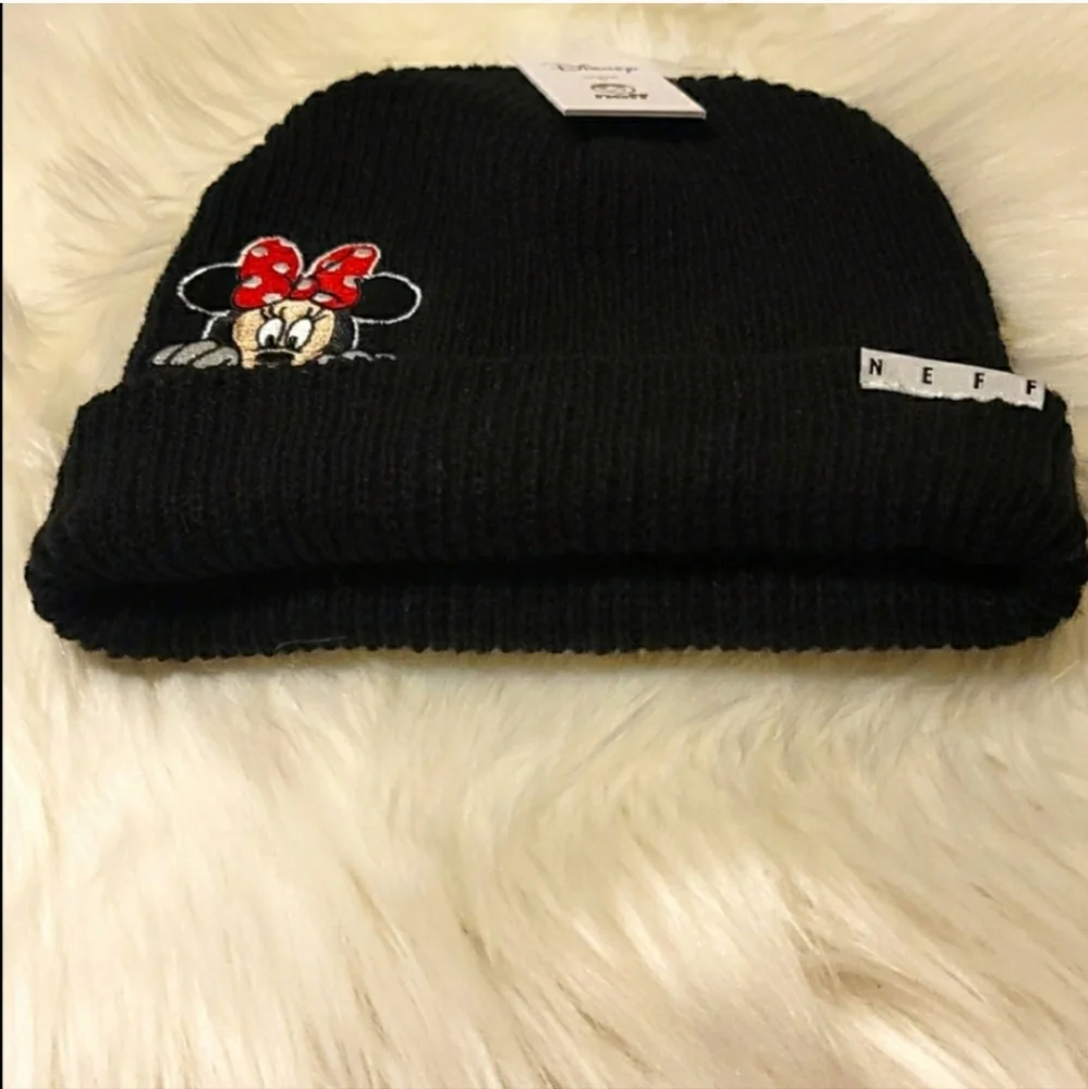 NEFF Disney Minnie Mouse Black Beanie